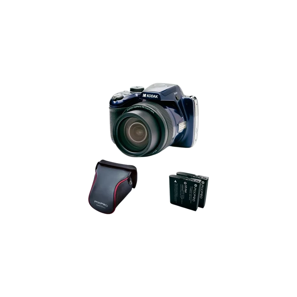 0819900013986_h_f_l_0.webp Bridgekamera KODAK AZ528 Blau + 2. Akku + Tasche – Bild 1
