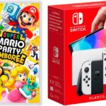 NINTENDO SWITCH OLED weiß + Mario Party Jamboree