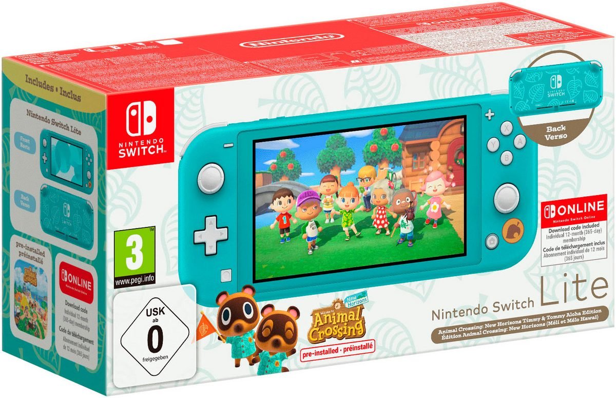9042621a-1afc-5aa7-9122-498ba025f10b.jpg NINTENDO SWITCH Lite Türkis inkl. Animal Crossing + 12 Monate NSO – Bild 1