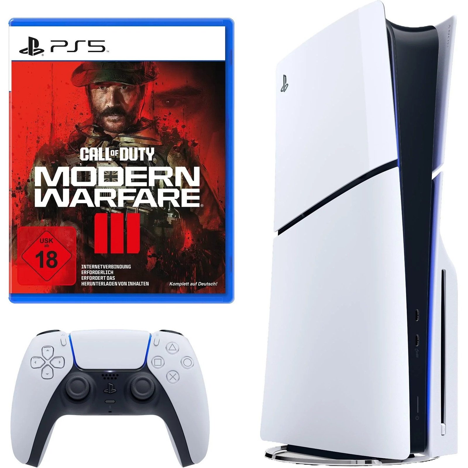 91c8f1f9-a713-4a3d-bb35-5a6beb36ed0c.jpeg PS5 Slim Konsole Call of Duty MW3 Bundle Playstation 5 Disk Laufwerk – Bild 1