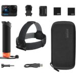 GoPro Hero 12 Schwarz + Zubehör Sport Kamera Pack