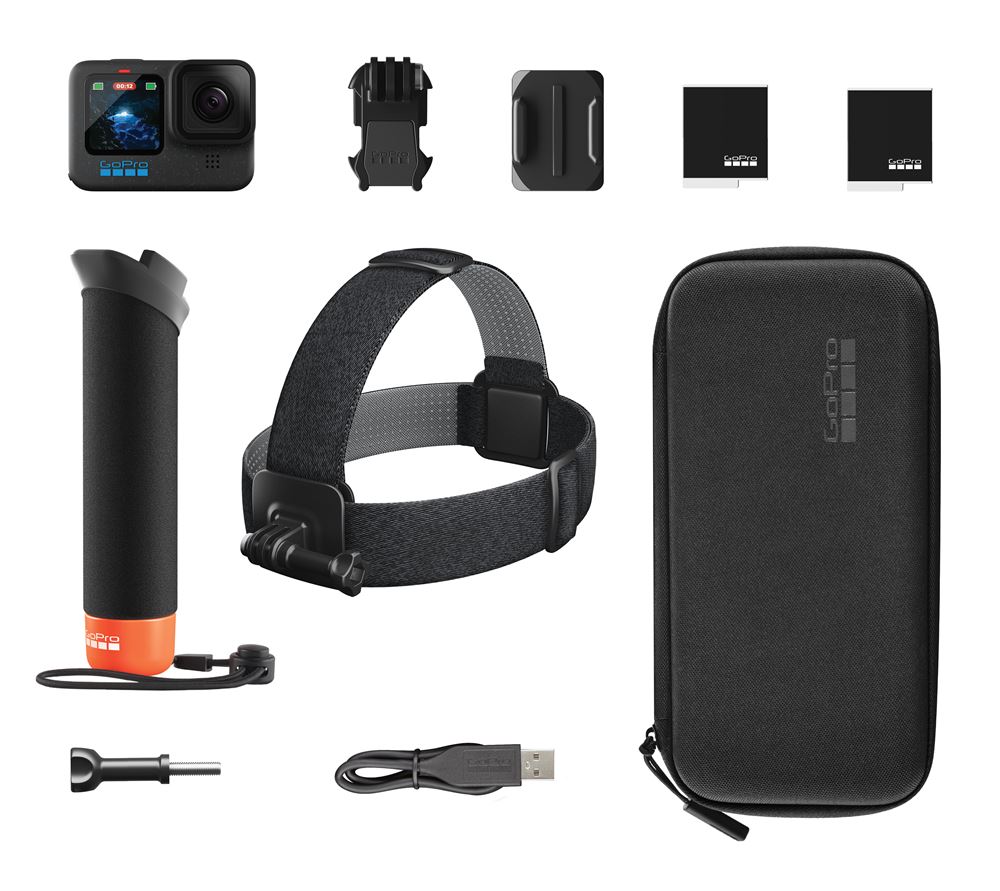 B1 GoPro Hero 12 Schwarz + Zubehör Sport Kamera Pack – Bild 1