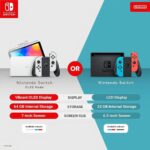 NINTENDO SWITCH OLED Modell Konsole weiß - Handheld Spielekonsole – Bild 2