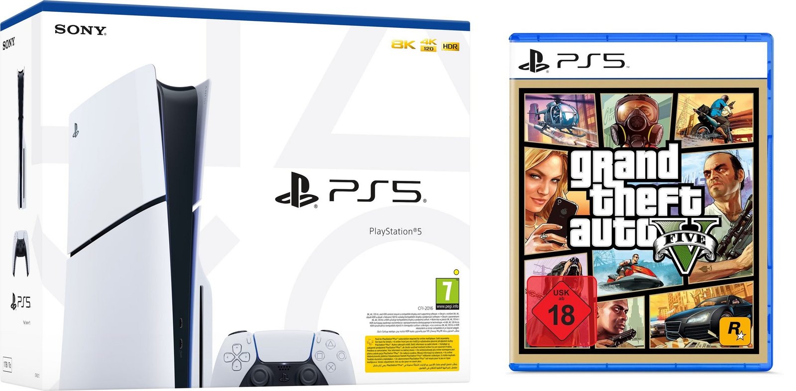 c66188ef-8b7d-4989-a3d1-81176a0592db.jpeg Playstation 5 Slim Disk Laufwerk + GTA V Spiel Bundle – Bild 1