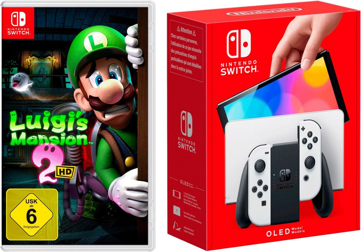 cd50e031-14f3-5143-9659-5eb38bce2484.jpg NINTENDO SWITCH OLED + Luigi's Mansion 2 HD – Bild 1